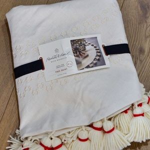 Cream Hearth & Hand 52” Embroidered Tree Skirt